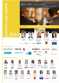 Final Source to Pay Summit 2017 Program