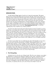 “King Selection” 1 Kings 1-2 January 8, 2017 INTRODUCTION: As The
