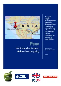 Nutrition Situation and Stakeholder Mapping