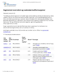 Segmental Overvekst Og Vaskulærmalformasjoner V02
