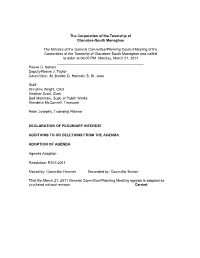 The Corporation of the Township of Otonabee-South Monaghan The