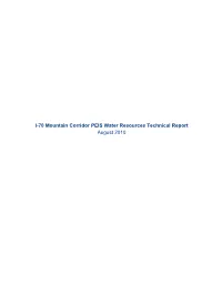 Water Resources Technical Report August 2010 Water Resources Technical Report