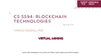 BLOCKCHAIN TECHNOLOGIES Spring 2021