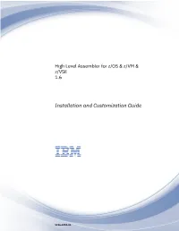 High Level Assembler for Z/OS & Z/VM & Z/VSE
