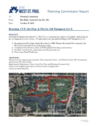 Planning Commission Report