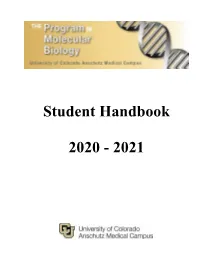 Student Handbook 2020
