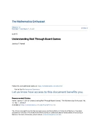 Understanding Risk Through Board Games