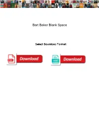 Bart Baker Blank Space