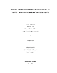 Performance Improvement Methods for Terrain Database Integrity