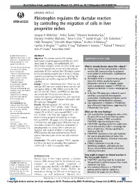 Pleiotrophin Regulates the Ductular Reaction by Controlling the Migration