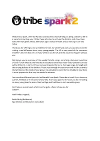 Spark, the Tribe Parasha Activity Sheet That Will Help You Bring Judaism to Life in a Varied and Exciting Way