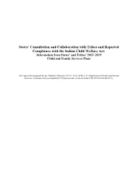 States' Consultation and Collaboration with Tribes And