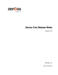 Zenoss Core Release Notes