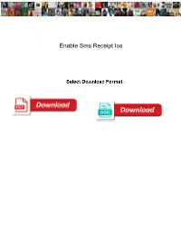 Enable Sms Receipt Ios