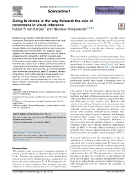 Going in Circles Is the Way Forward: the Role of Recurrence in Visual Inference Van Bergen and Kriegeskorte 177