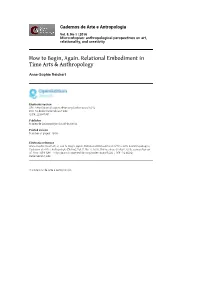 How to Begin, Again. Relational Embodiment in Time Arts & Anthropology