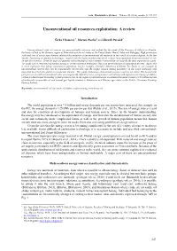 Unconventional Oil Resources Exploitation: a Review