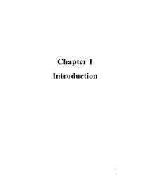 Chapter 1 Introduction