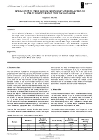 Determination of Fabric Surface Resistance by Van Der Pauw Method in Case of Contacts Distant from the Sample Edge