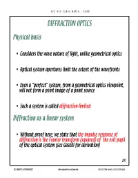 Diffraction Optics