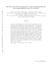 Electronic and Structural Properties of Superconducting Diborides And