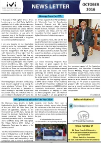 Message from the CEO IVI Optometry Wizard of the Year 2016 IVI Is A