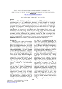 Structural Pattern of Mobile Phone Usage in Lagos Metropolis, Nigeria Osoba, S