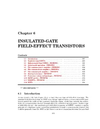 6 Insulated-Gate Field-Effect Transistors