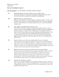 Answer Key the Safe Food Handler, Page 4-6