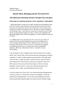 Borders, Belonging, and the Territorial