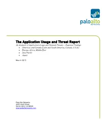 The Application Usage and Threat Report