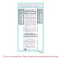 This Is a Converted File. Please Check Before Making the Next Change