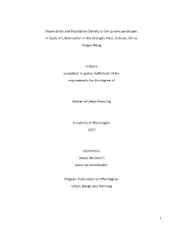 Accessibility and Population Density in the Linpan Landscape: a Study of Urbanization in the Chengdu Plain, Sichuan, China