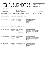 Broadcast Applications 10/27/2020