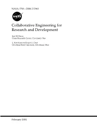Collaborative Engineering for Research and Development