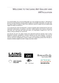 Welcome to the Laing Art Gallery and Articulation
