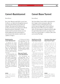 Ceneri-Basistunnel Ceneri Base Tunnel 47