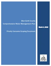 Comprehensive Water Management Plan Priority Concerns Scoping