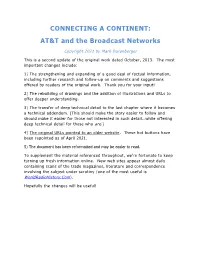 CONNECTING a CONTINENT: AT&T and the Broadcast Networks