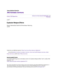 Explosive Weapon Effects