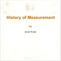 History of Measurement