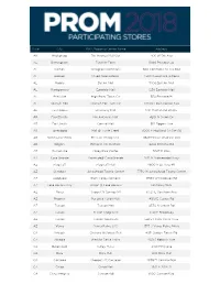 Prom 2018 Event Store List 1.17.18