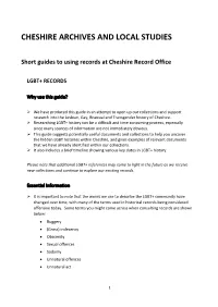 A Guide to Researching LGBT+ History