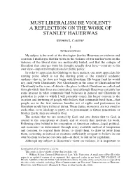 A Reflection on the Work of Stanley Hauerwas