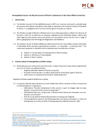 Call for Evidence on Islamophobia