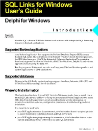Delphi for Windows