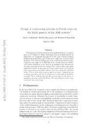 "Design of Engineering Systems in Polish Mines in the Second Half of the 20Th Century"