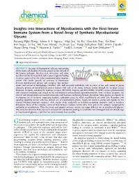 Insights Into Interactions of Mycobacteria with the Host Innate