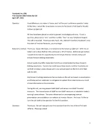 Q1'21 FB Follow up Call Transcript