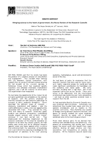 The Foundation for Science and Technology Page 1 DEBATE